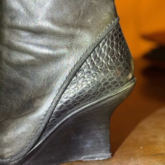 Haider Ackerman size 9 black boots - stacked heel - gently worn - repost - Picture 7 of 7